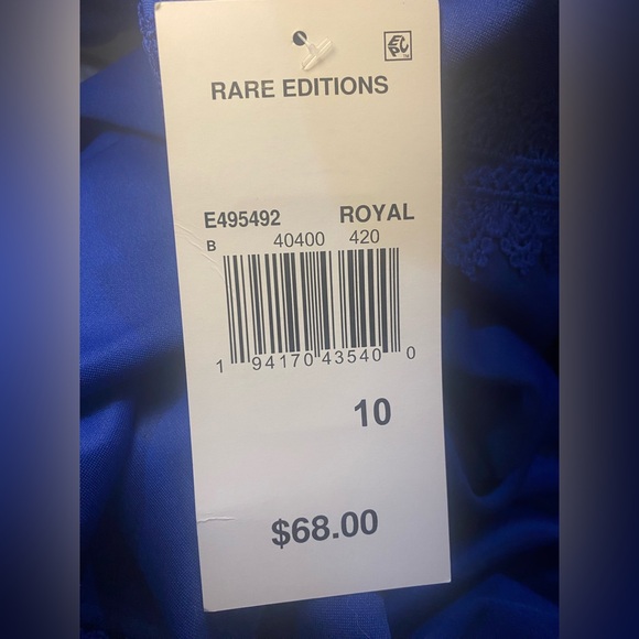 NWT Rare Editions Crochet Lace Scuba Fit and Flare Dress - Picture 9 of 9